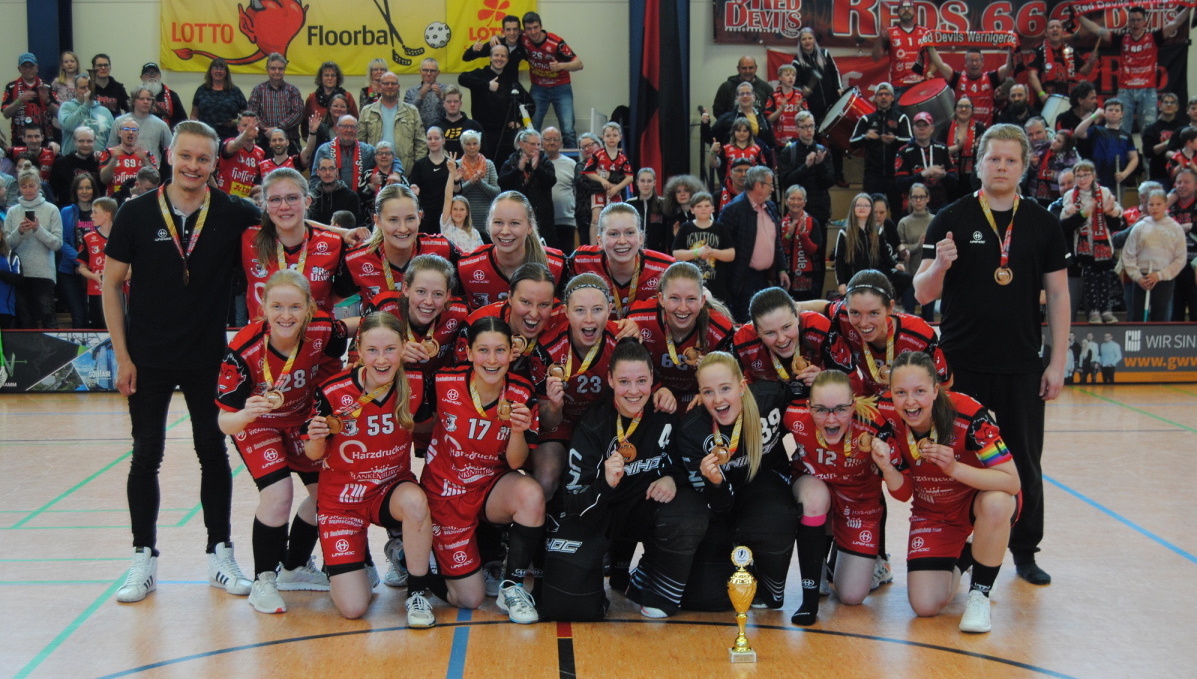 DM 2023: Damen der Red Devils Wernigerode gewinnen Bronze